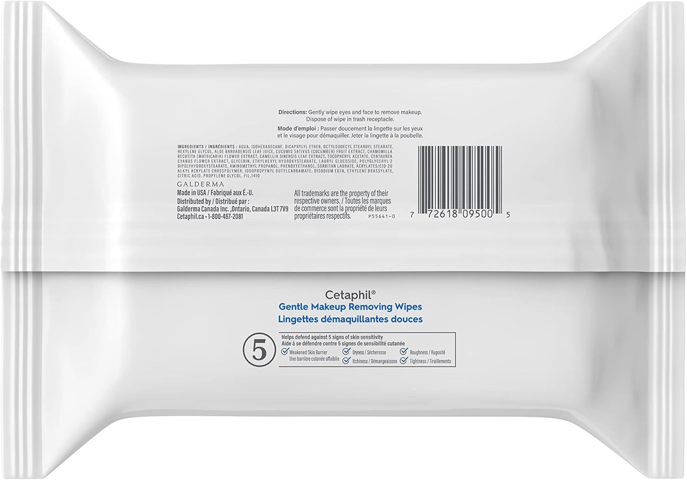 Gentle Makeup Removing Wipes with Aloe Vera, Chamomile and Green Tea - Fragrance-Free & Moisturizing Lotion (500Ml) - Hydrating Body Lotion and Moisturizer