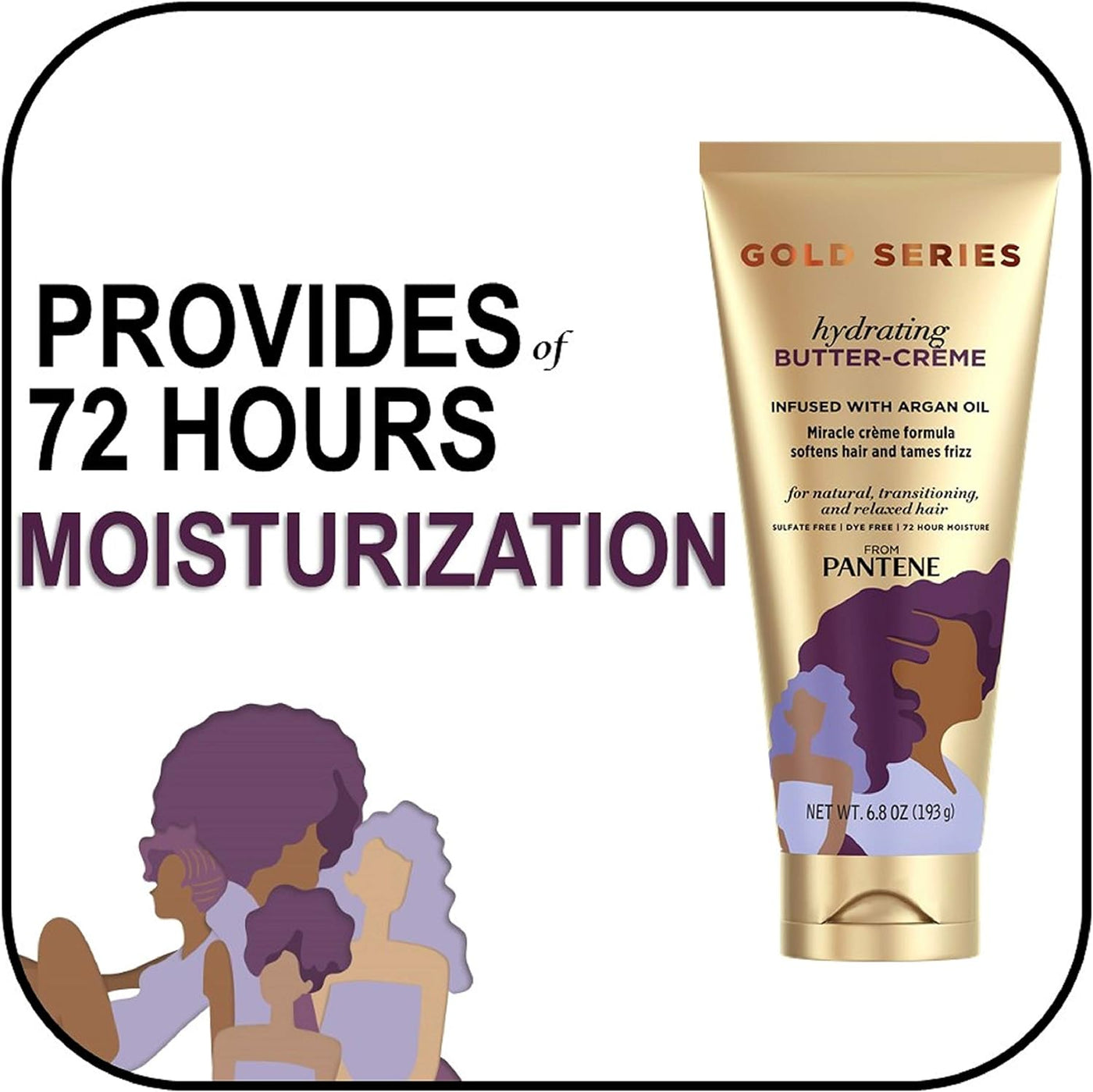 Pro-V Gold Series Hydrating Butter-Crème Treatment for Hair, 6.8 Ounce