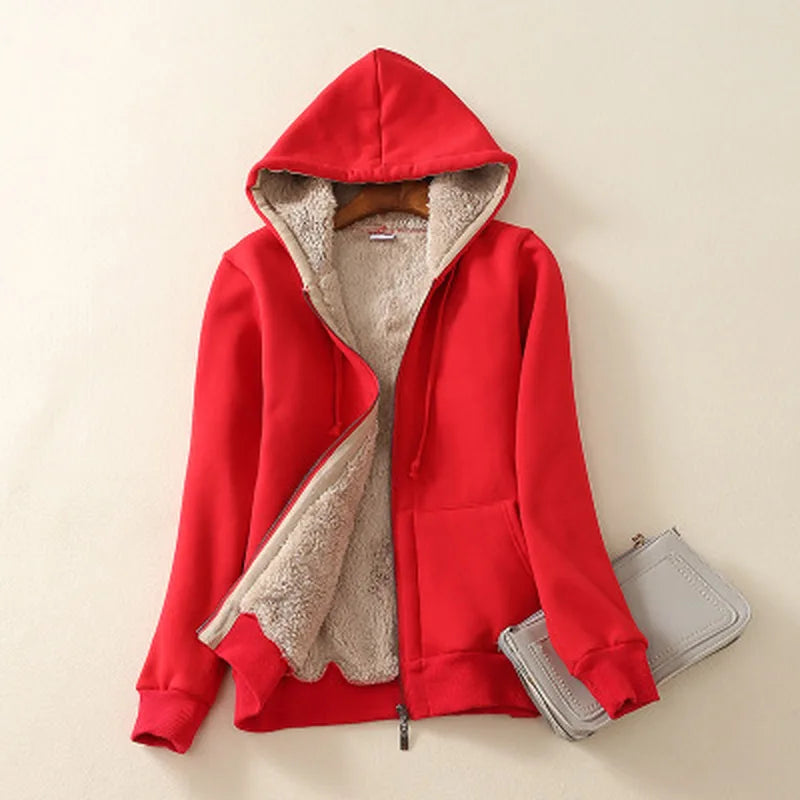 Womens Outerwears Cashmere Winter Warm Coats Thick Parka Warm Hooded Coat Women Jacket Parka Basic Jacket Women'S Clothing