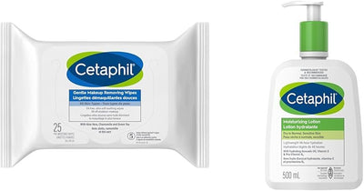 Gentle Makeup Removing Wipes with Aloe Vera, Chamomile and Green Tea - Fragrance-Free & Moisturizing Lotion (500Ml) - Hydrating Body Lotion and Moisturizer