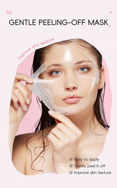 1/2count Japan Sakura Tear-Off Mask 50g Deep Cleansing Cosmetic Residues, Balance Skin Tone, Hydrate & Delicate Skin