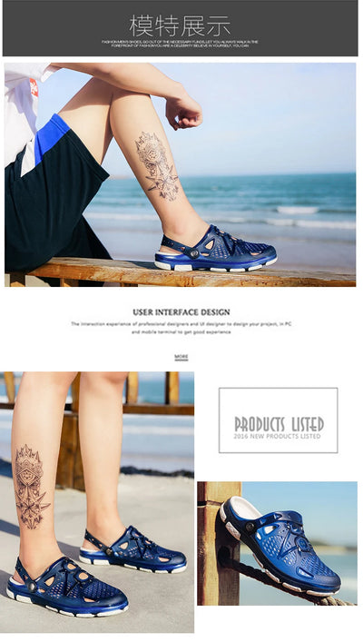 2020 blue Clogs Women Sandals  Shoe EVA Lightweight Unisex Colorful Shoes Outdoor  Wading Summer Beach Sandles