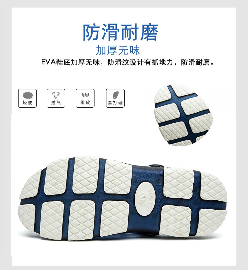 2020 blue Clogs Women Sandals  Shoe EVA Lightweight Unisex Colorful Shoes Outdoor  Wading Summer Beach Sandles