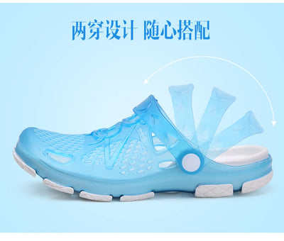 2020 blue Clogs Women Sandals  Shoe EVA Lightweight Unisex Colorful Shoes Outdoor  Wading Summer Beach Sandles