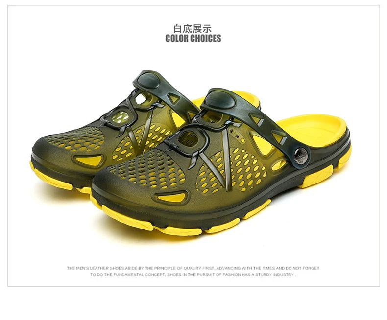 2020 blue Clogs Women Sandals  Shoe EVA Lightweight Unisex Colorful Shoes Outdoor  Wading Summer Beach Sandles