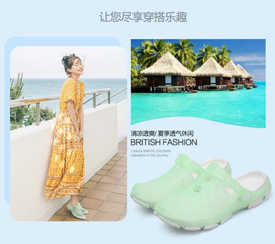 2020 blue Clogs Women Sandals  Shoe EVA Lightweight Unisex Colorful Shoes Outdoor  Wading Summer Beach Sandles