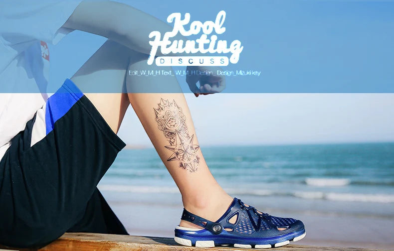 2020 blue Clogs Women Sandals  Shoe EVA Lightweight Unisex Colorful Shoes Outdoor  Wading Summer Beach Sandles