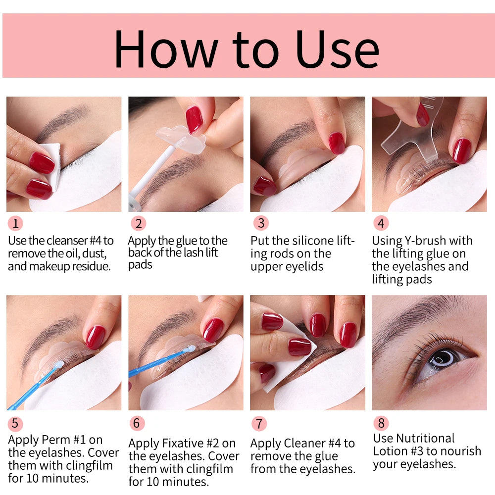 5 Bottles/Lot #1#2 Lash Lift Lotion Professional Step 1 Eyelash Perm Lash Lifting Kit Eye Lash Makeup Tools Suitable Salon Whole