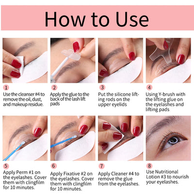 5 Bottles/Lot #1#2 Lash Lift Lotion Professional Step 1 Eyelash Perm Lash Lifting Kit Eye Lash Makeup Tools Suitable Salon Whole