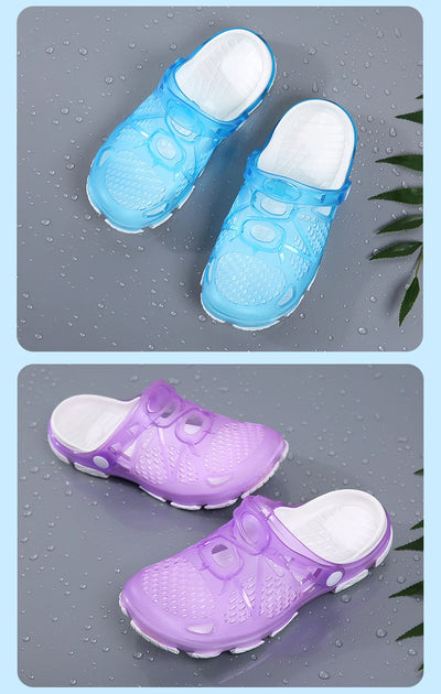 2020 blue Clogs Women Sandals  Shoe EVA Lightweight Unisex Colorful Shoes Outdoor  Wading Summer Beach Sandles