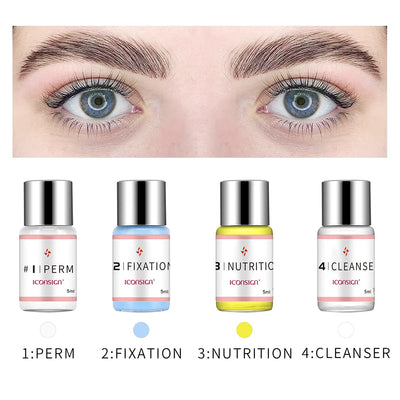 5 Bottles/Lot #1#2 Lash Lift Lotion Professional Step 1 Eyelash Perm Lash Lifting Kit Eye Lash Makeup Tools Suitable Salon Whole
