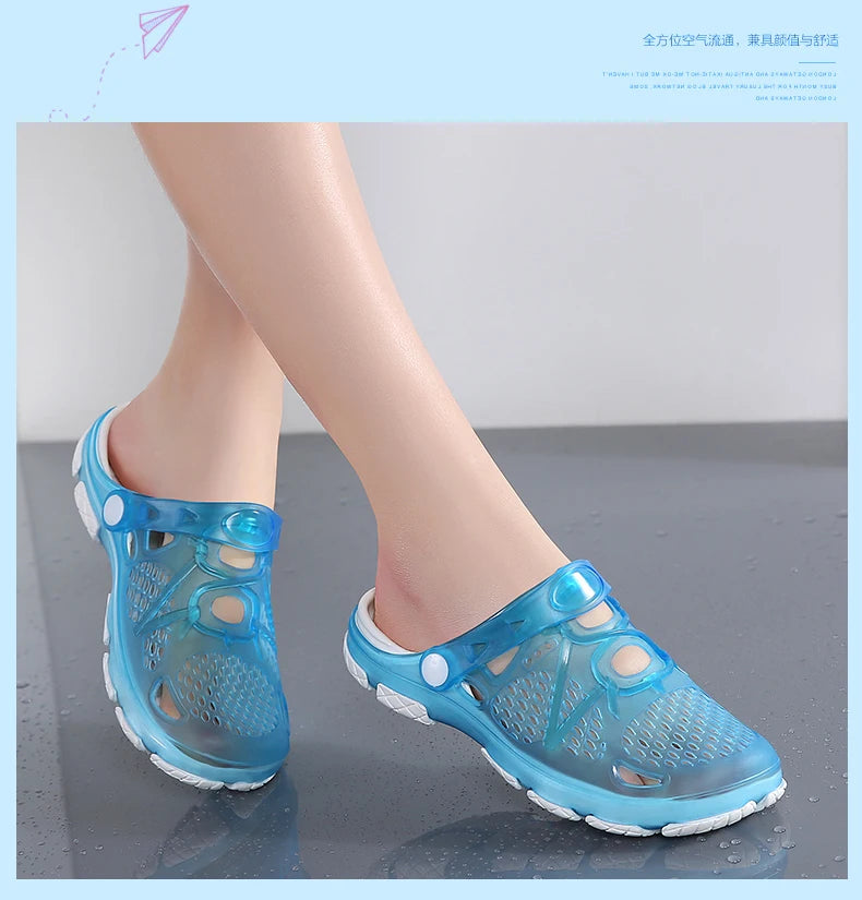 2020 blue Clogs Women Sandals  Shoe EVA Lightweight Unisex Colorful Shoes Outdoor  Wading Summer Beach Sandles