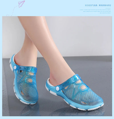 2020 blue Clogs Women Sandals  Shoe EVA Lightweight Unisex Colorful Shoes Outdoor  Wading Summer Beach Sandles