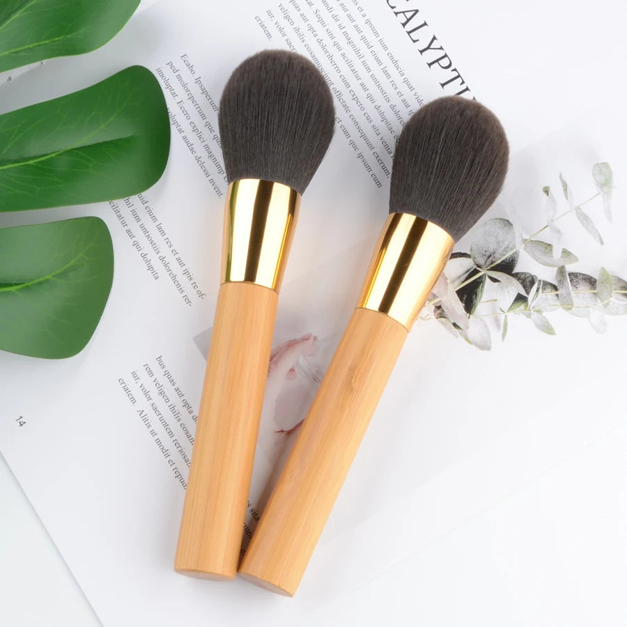 1pc Super Soft Powder Make up brushes Foundation Blusher makeup brush Shadow blending contour Professional High quality bamboo
