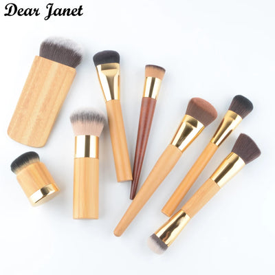 1pc Super Soft Powder Make up brushes Foundation Blusher makeup brush Shadow blending contour Professional High quality bamboo