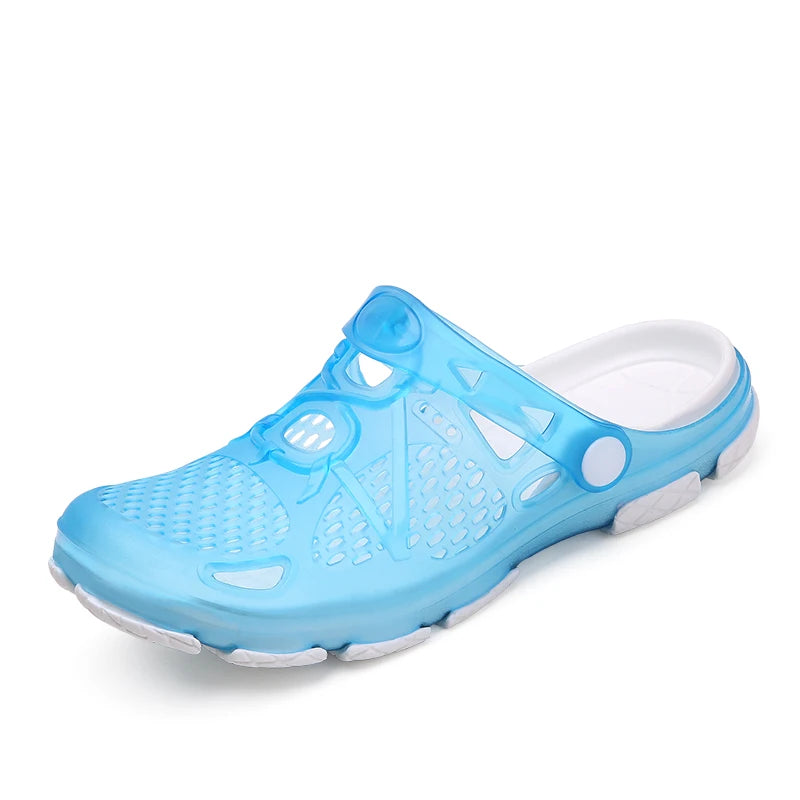 2020 blue Clogs Women Sandals  Shoe EVA Lightweight Unisex Colorful Shoes Outdoor  Wading Summer Beach Sandles