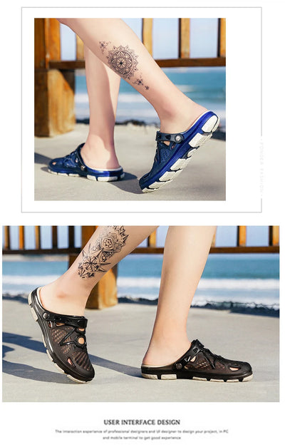 2020 blue Clogs Women Sandals  Shoe EVA Lightweight Unisex Colorful Shoes Outdoor  Wading Summer Beach Sandles