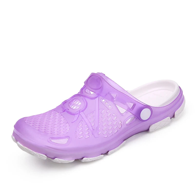 2020 blue Clogs Women Sandals  Shoe EVA Lightweight Unisex Colorful Shoes Outdoor  Wading Summer Beach Sandles