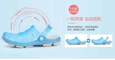 2020 blue Clogs Women Sandals  Shoe EVA Lightweight Unisex Colorful Shoes Outdoor  Wading Summer Beach Sandles