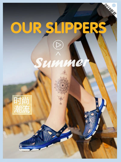 2020 blue Clogs Women Sandals  Shoe EVA Lightweight Unisex Colorful Shoes Outdoor  Wading Summer Beach Sandles