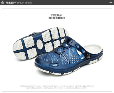 2020 blue Clogs Women Sandals  Shoe EVA Lightweight Unisex Colorful Shoes Outdoor  Wading Summer Beach Sandles