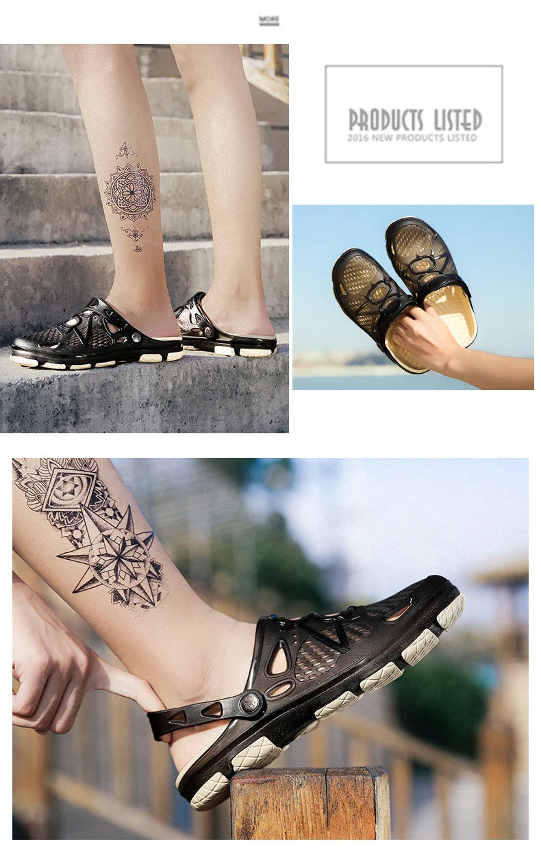 2020 blue Clogs Women Sandals  Shoe EVA Lightweight Unisex Colorful Shoes Outdoor  Wading Summer Beach Sandles