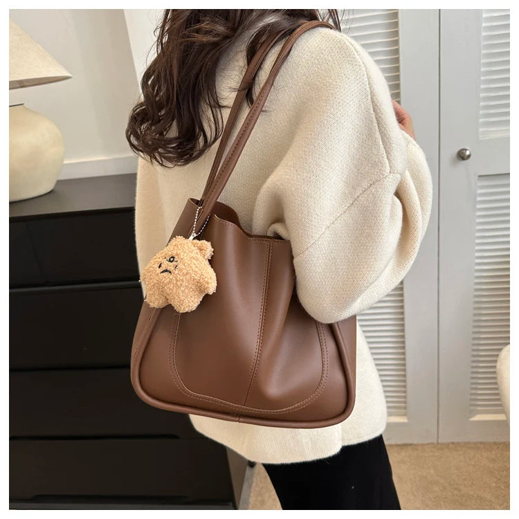 Large Capaci Buet Bag Women's Handbag 2023 New Retro Versatile Single oulder Bag Quali Tote Bag for Work And Commuting