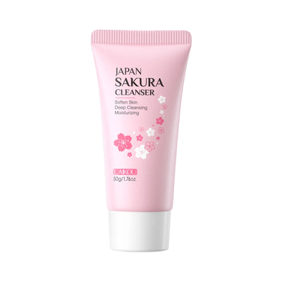 Sakura Cleanser Rich Foam Deep Clean Remove Grease Improve Oily Face Wash Cream Gentle Moisturizing Remove Blackhead CleanserSak