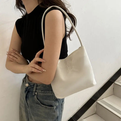 Women's High Capacity Handbag Underarm Handbag Shoulder Bag Embroidered Letters Underarm Bag Handbags Tote Bags