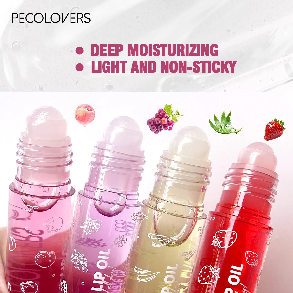 Moisturizing Hydrating & Nourishing Lip Balm,Fresh Fruit Flavor Lip Oil,Suitable for Daily Lip Care