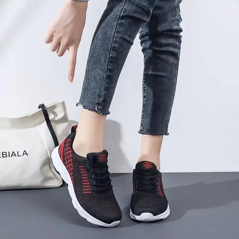 Women's Shoes Breathable Classic Fashionable Lightweight Anti Slip Walking Shoes Light Exercise Popular Trendy Sneakers Women