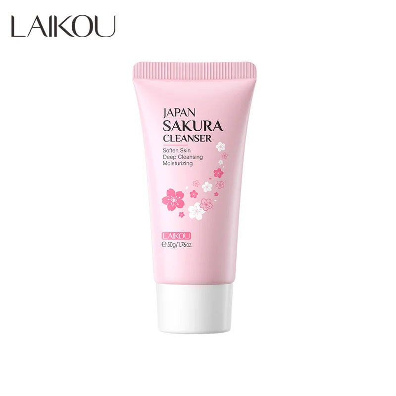 LAIKOU Facial Foaming Cleanser Deeply Cleansing Oil Control Moisturizing Blackhead Removal Skin Care Face Wash Foam Cleanser