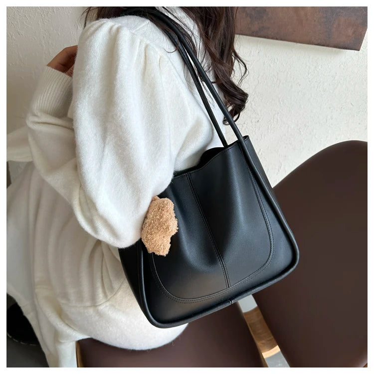 Large Capaci Buet Bag Women's Handbag 2023 New Retro Versatile Single oulder Bag Quali Tote Bag for Work And Commuting