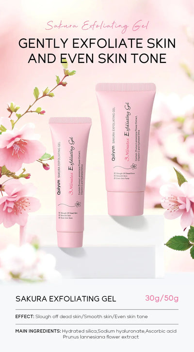 Sakura Exfoliating Peeling Gel Facial Scrub Moisturizing  Nourishing Repair Scrubs Face Cream Beauty Skin Care