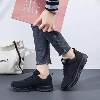 Women's Shoes Breathable Classic Fashionable Lightweight Anti Slip Walking Shoes Light Exercise Popular Trendy Sneakers Women