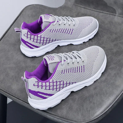 Women's Shoes Breathable Classic Fashionable Lightweight Anti Slip Walking Shoes Light Exercise Popular Trendy Sneakers Women