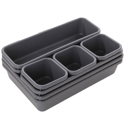 8pc/set Kitchen Utensil Drawer Storage Organizer Box Drawer Make Up Brush and Jewelry Holder Stationery Storage