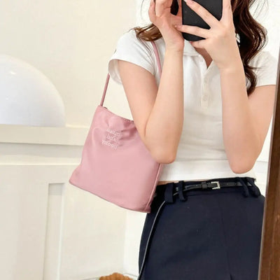 Women's High Capacity Handbag Underarm Handbag Shoulder Bag Embroidered Letters Underarm Bag Handbags Tote Bags