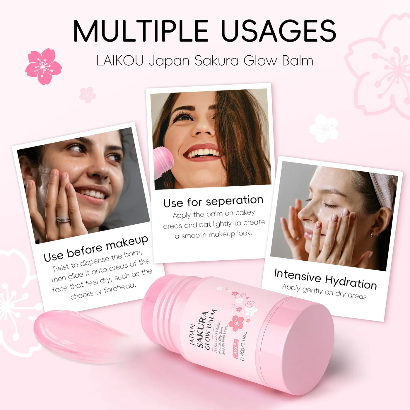 Sakura Solid Face Mask Stick Deep Cleaning Green Tea Facial Mask Reduces Blackhead Pores Oil Control Moisturizing Mud Mask 40g