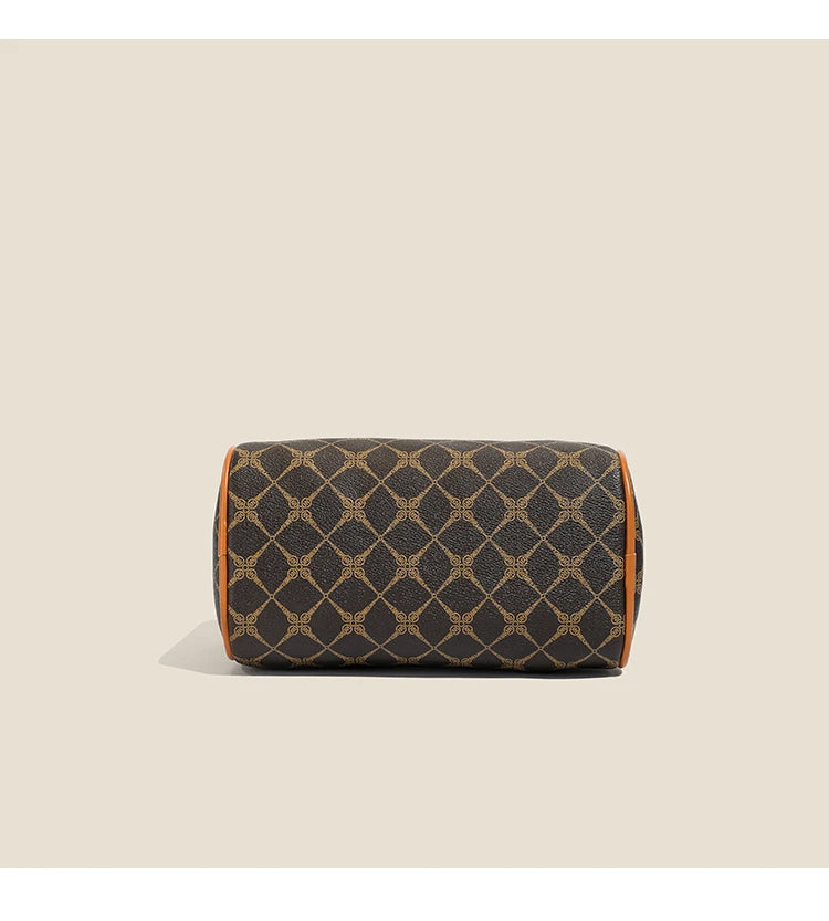 Boston women's handbag, women's single shoulder messenger bag, simple and versatile, large capacity, middle-aged mother's