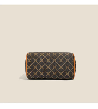 Boston women's handbag, women's single shoulder messenger bag, simple and versatile, large capacity, middle-aged mother's