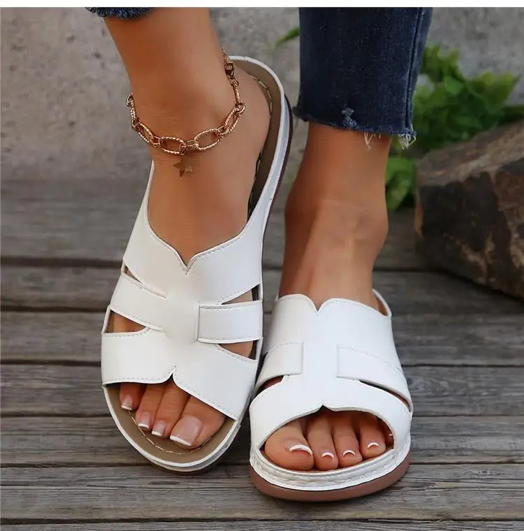 Women Shoes Sandals Summer Non-Slip Women's Sandals Slip On Women's Shoes Wedge Sandals Woman Outdoor Female Slipper Footwear