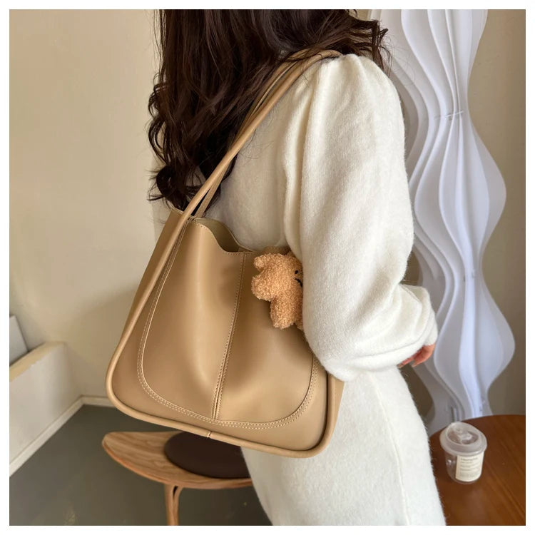 Large Capaci Buet Bag Women's Handbag 2023 New Retro Versatile Single oulder Bag Quali Tote Bag for Work And Commuting