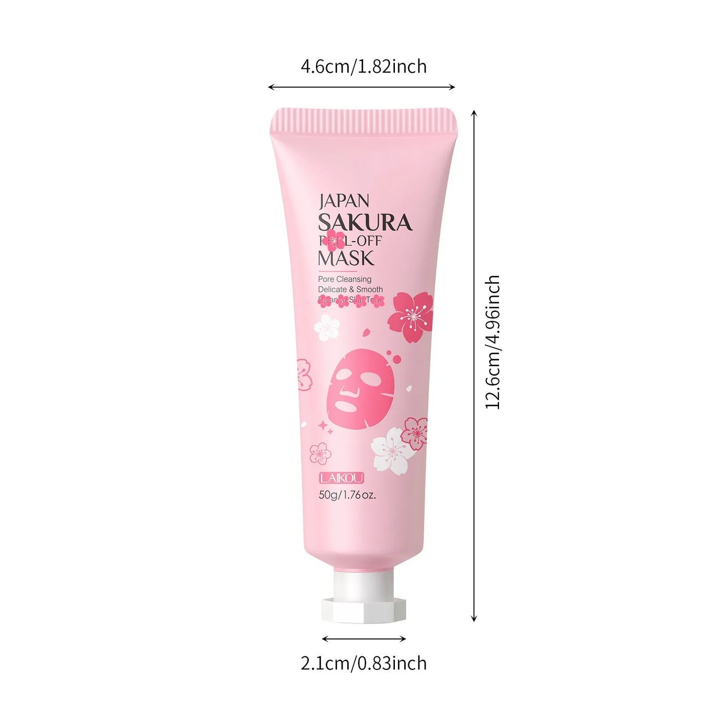 1/2count Japan Sakura Tear-Off Mask 50g Deep Cleansing Cosmetic Residues, Balance Skin Tone, Hydrate & Delicate Skin