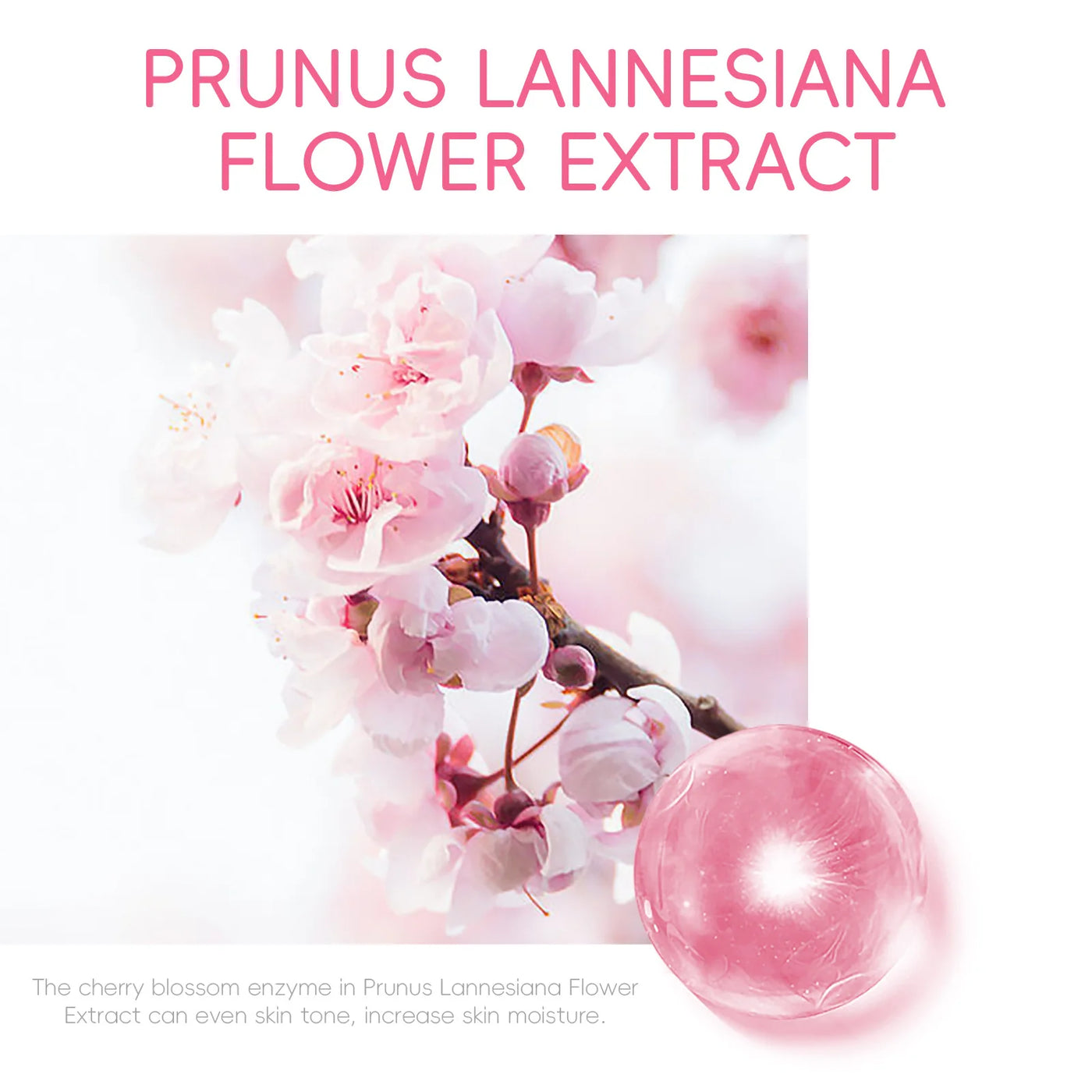 LAIKOU Sakura Eye Serum Roller Massage Hyaluronic Acid Skin Care Eye Bags Cream Moisturizing Dark Circles 15ml