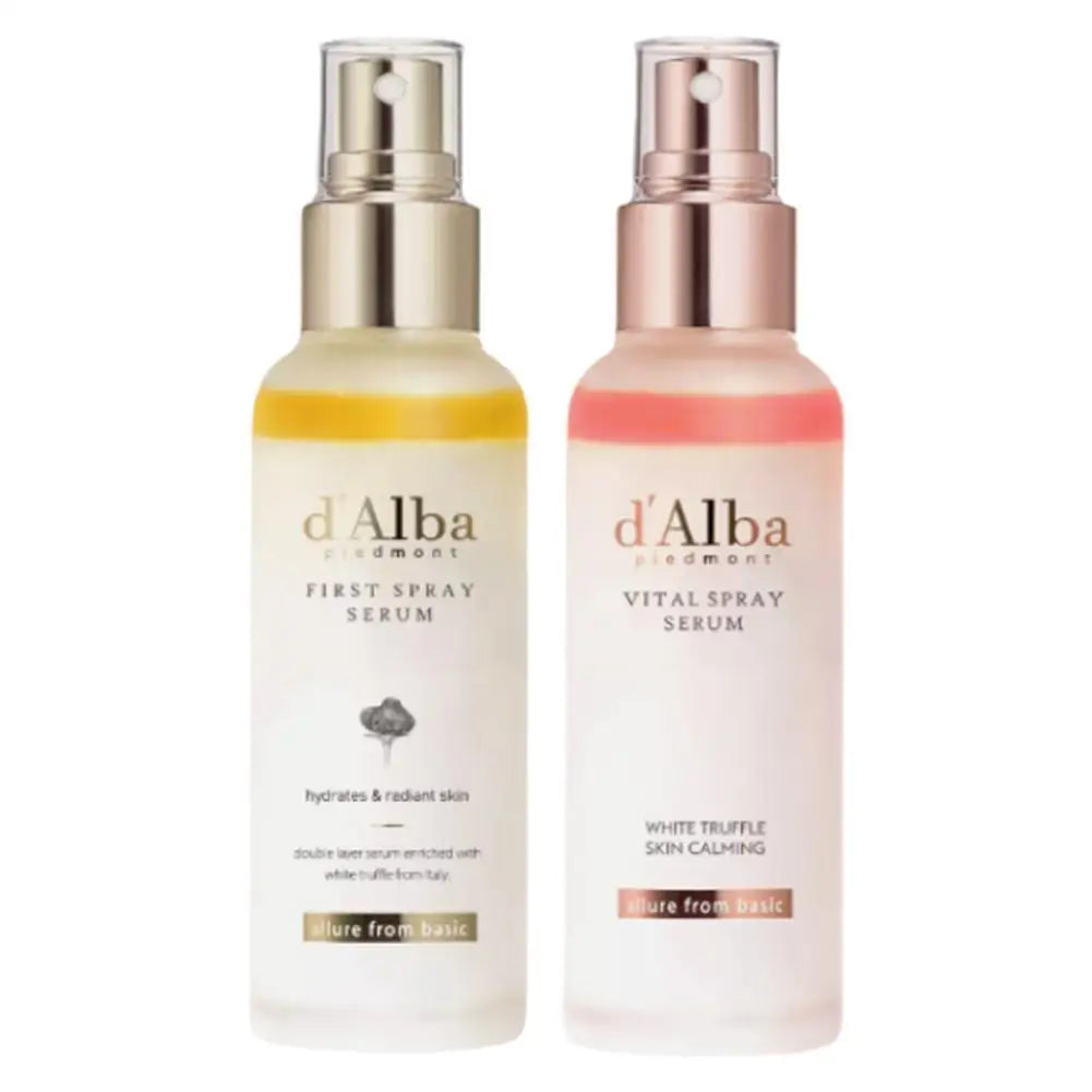 D'Alba White Truffle Aromatic Spray Serum Initial Mist Face Moisturizer Light-weight Soothing PA++++ SPF50+ Sunscreen Skin Care