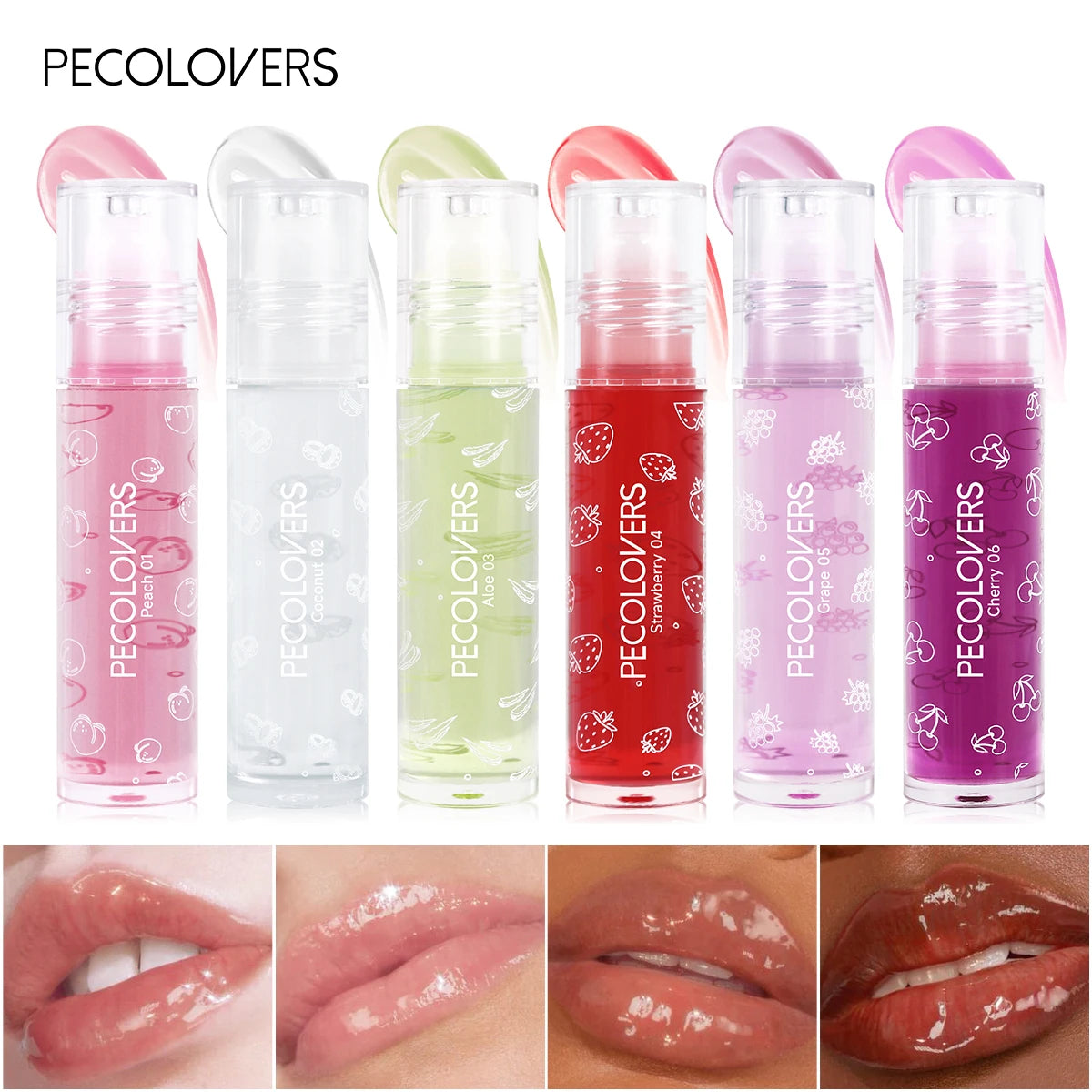 Moisturizing Hydrating & Nourishing Lip Balm,Fresh Fruit Flavor Lip Oil,Suitable for Daily Lip Care