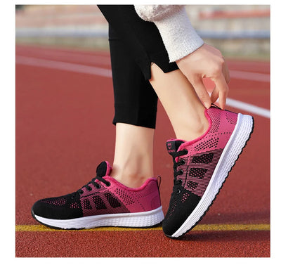 2024 Women Sport Shoes Fashion Platform Sneakers Ladies Spring Winter Flats Running Shoes for Woman