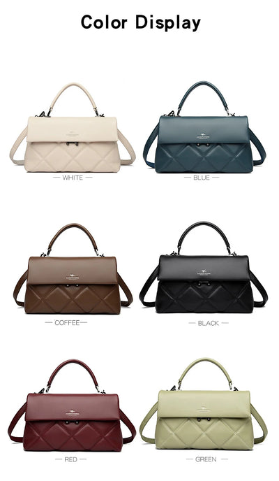 Women's Bag New Trend Korean Handbags Designer Luxury Brand Ladies Shoulder Bags Soft Leather Fashion Versatile Crossbody Bags