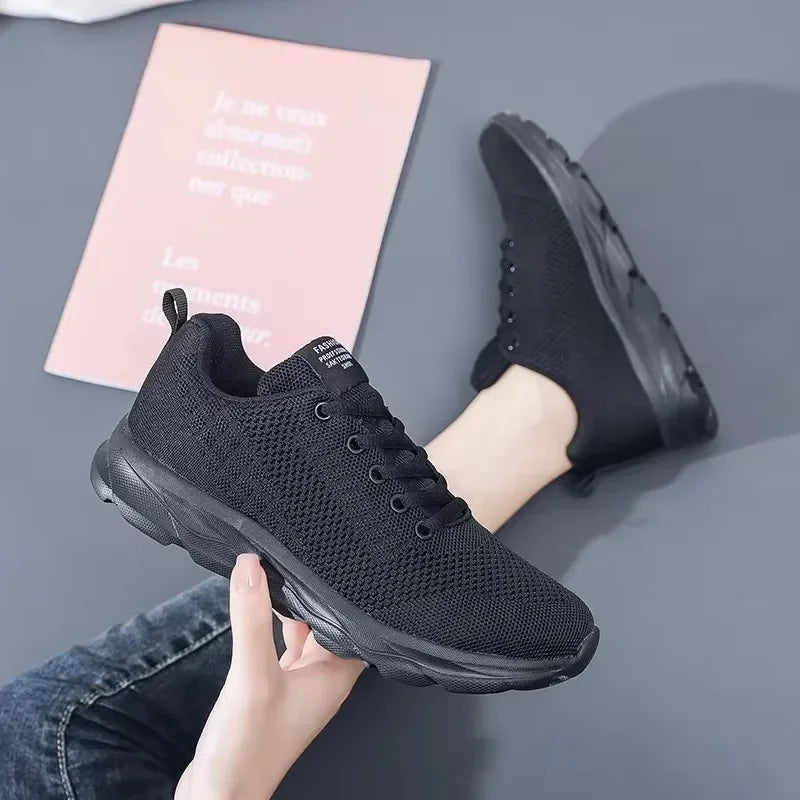Women's Shoes Breathable Classic Fashionable Lightweight Anti Slip Walking Shoes Light Exercise Popular Trendy Sneakers Women